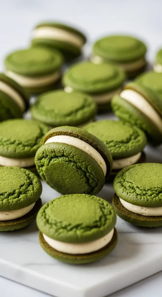 Green Velvet Sandwich Cookies