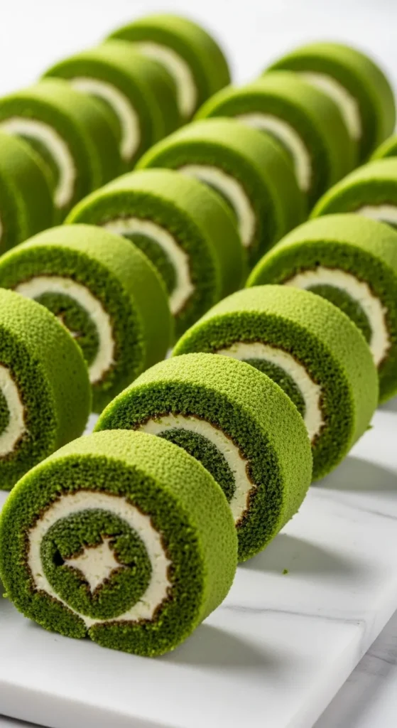Green Velvet Swiss Roll