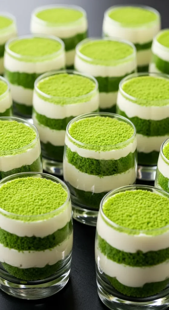 Green Velvet Trifle Cups
