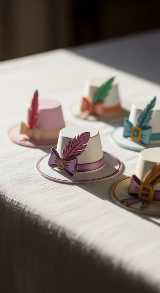 Hat-Shaped Paper Silhouettes