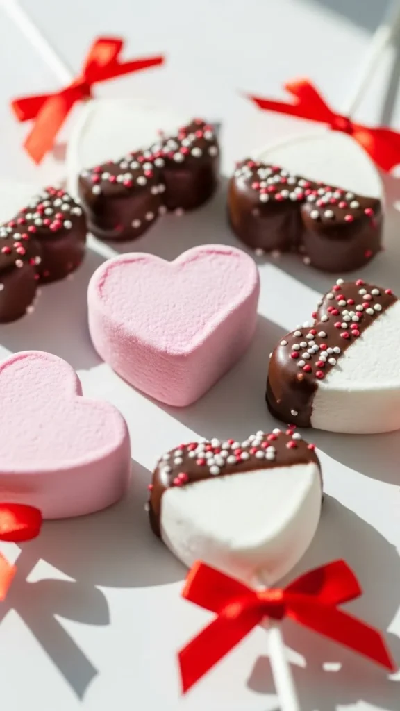 Heart Marshmallow Pops