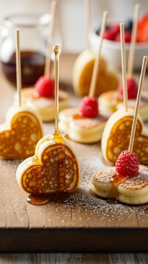 Heart Pancake Pops