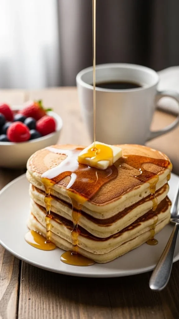 Heart Pancake Stacks