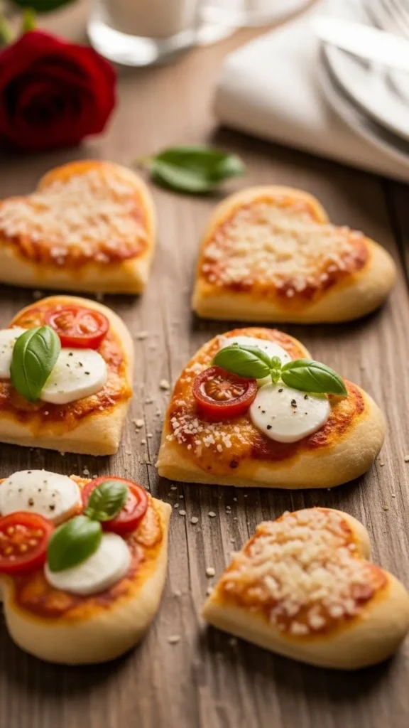 Heart-Shaped Flatbread Slices