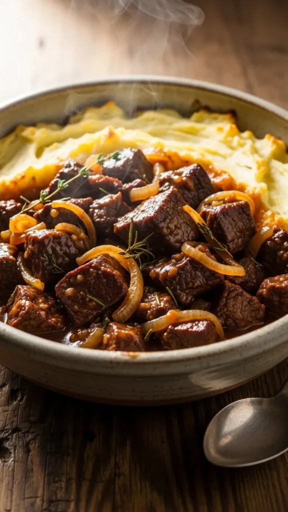 Irish Beef and Onion Casserole