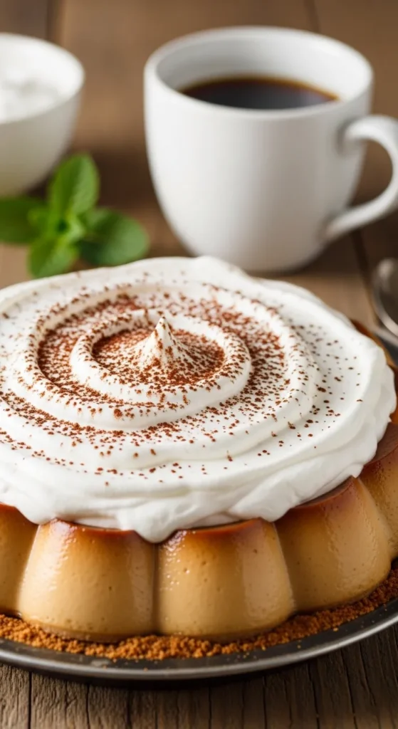 Irish Coffee-Style Pudding Pie (Non-Alcohol)