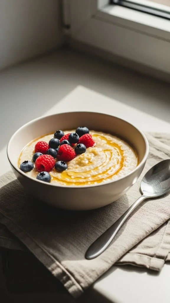 Irish Porridge With Cream