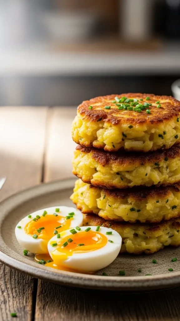 Irish Potato Farls With Eggs
