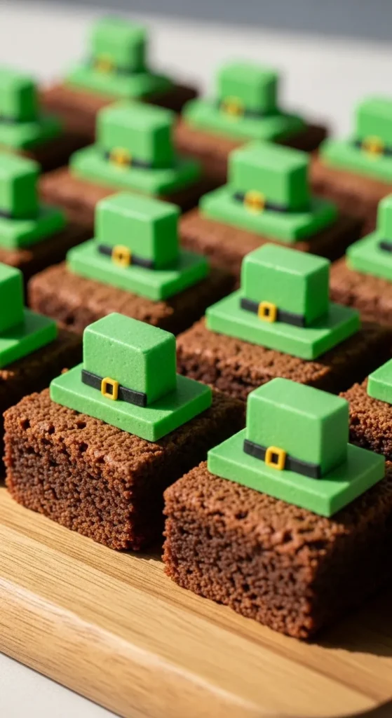 Leprechaun Hat Brownies