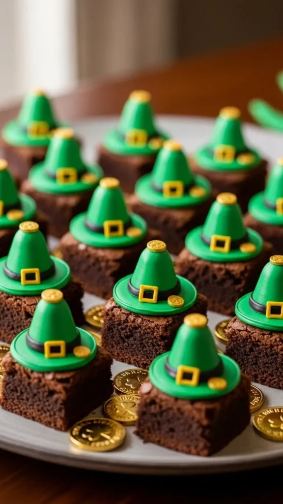 Leprechaun Hat Brownies