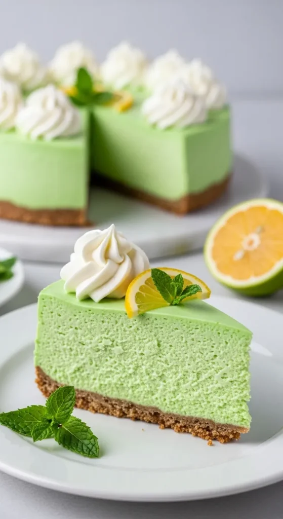 Lime Mint Cheesecake