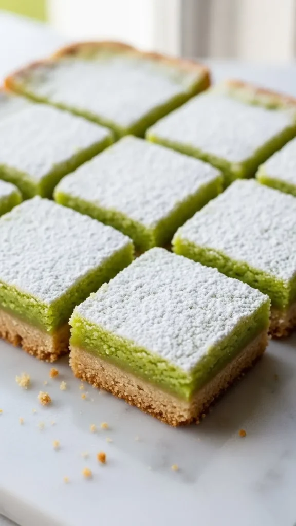Lime Shortbread Bars