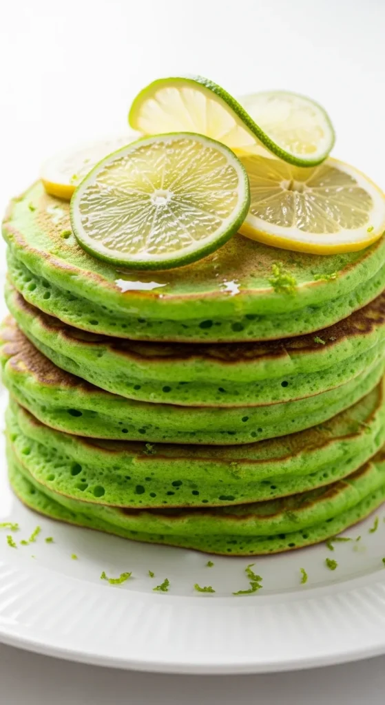 Lime Zest Green Pancakes