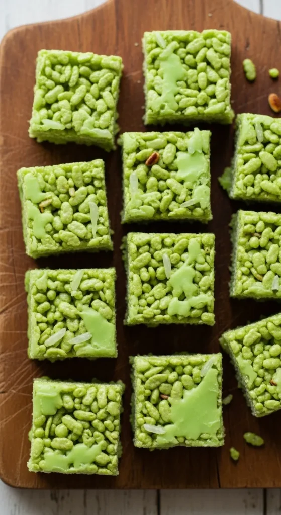Lucky Leprechaun Rice Treat Bars