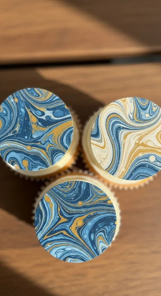 Marbled Green Paper Picks