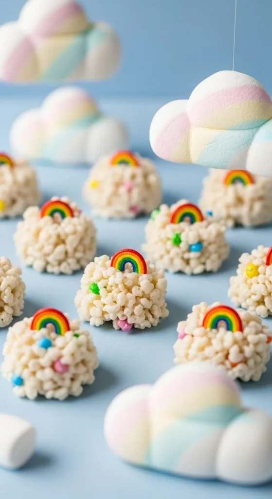 Marshmallow Rainbow Clouds