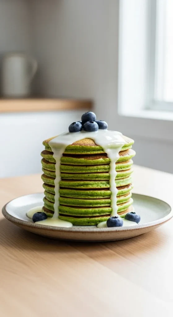 Matcha-Style Green Pancakes for Beginners