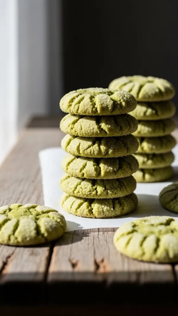 Matcha Sugar Cookies