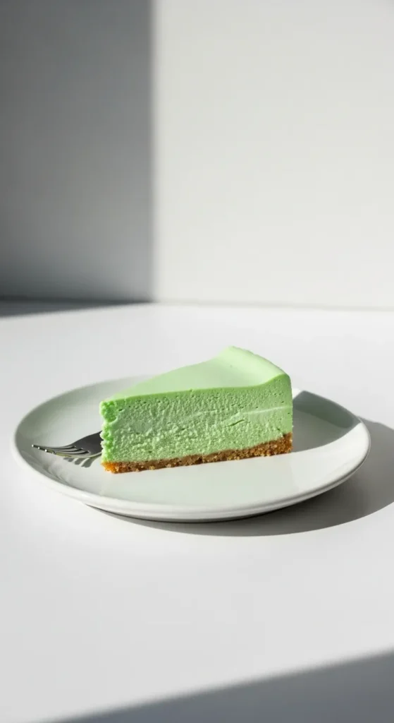 Minimalist Mint Cheesecake