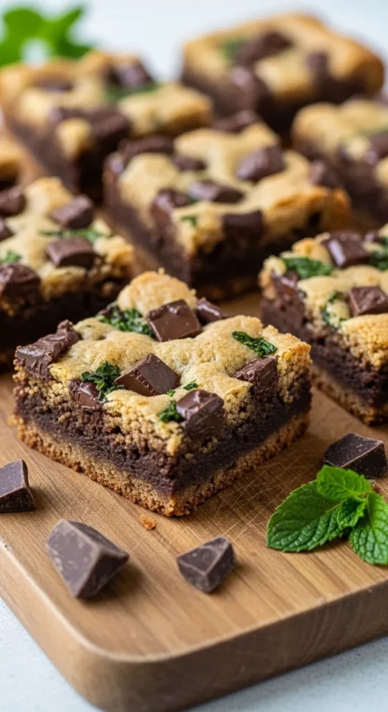 Mint Chocolate Blondies