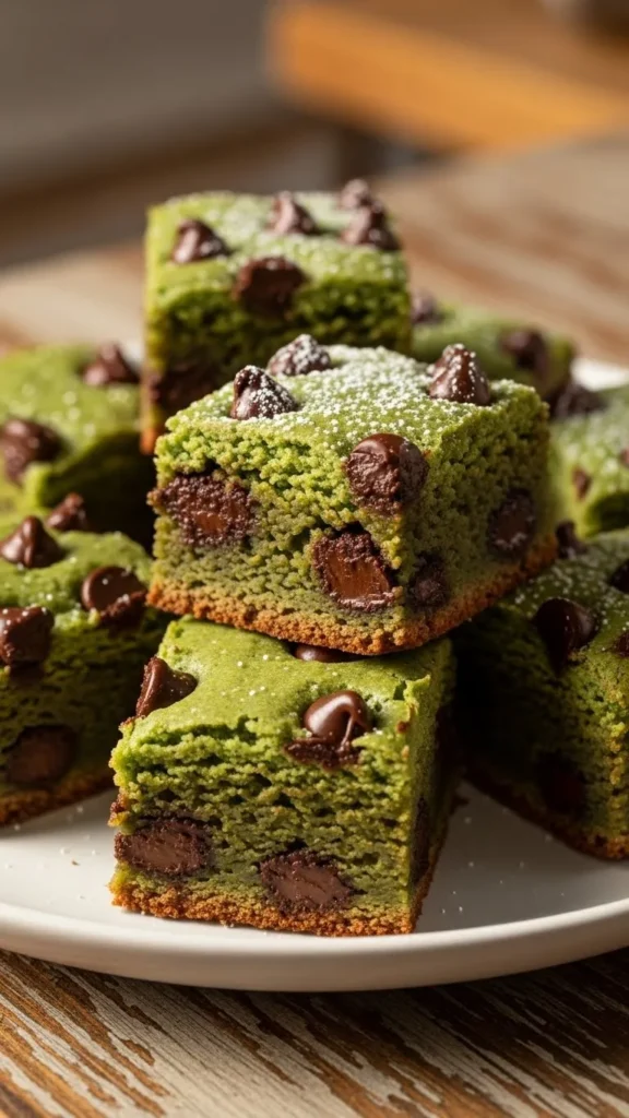 Mint Chocolate Chip Brownie Bites