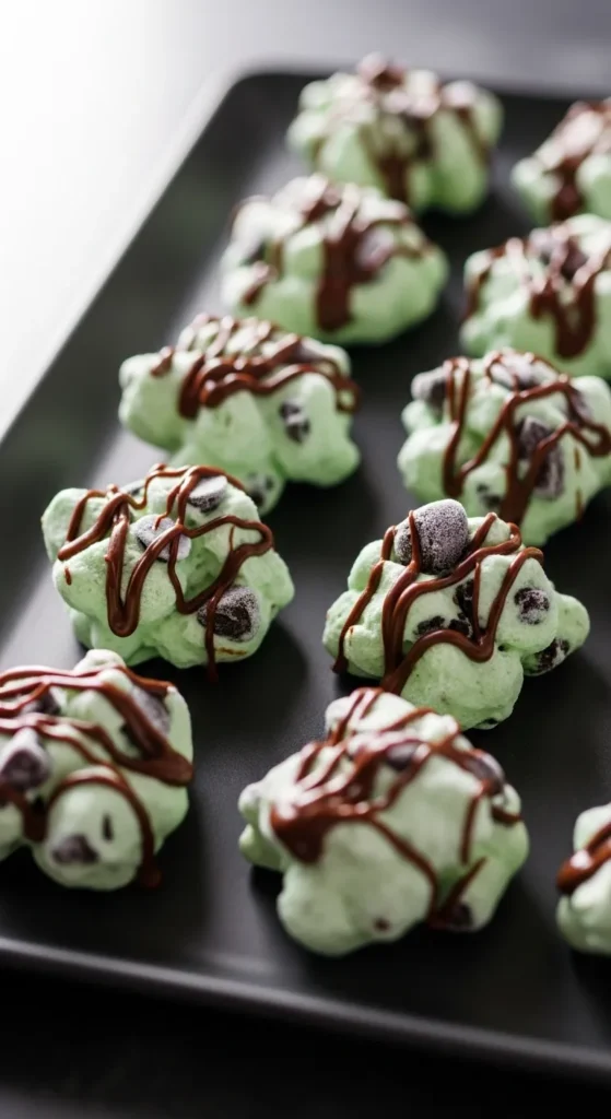 Mint Chocolate Frozen Yogurt Bites