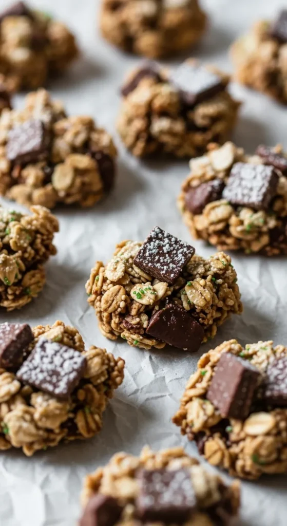 Mint Chocolate Granola Clusters