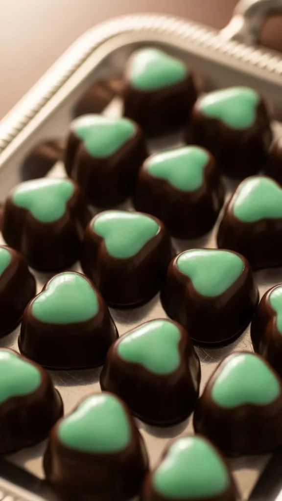 Mint Chocolate Hearts