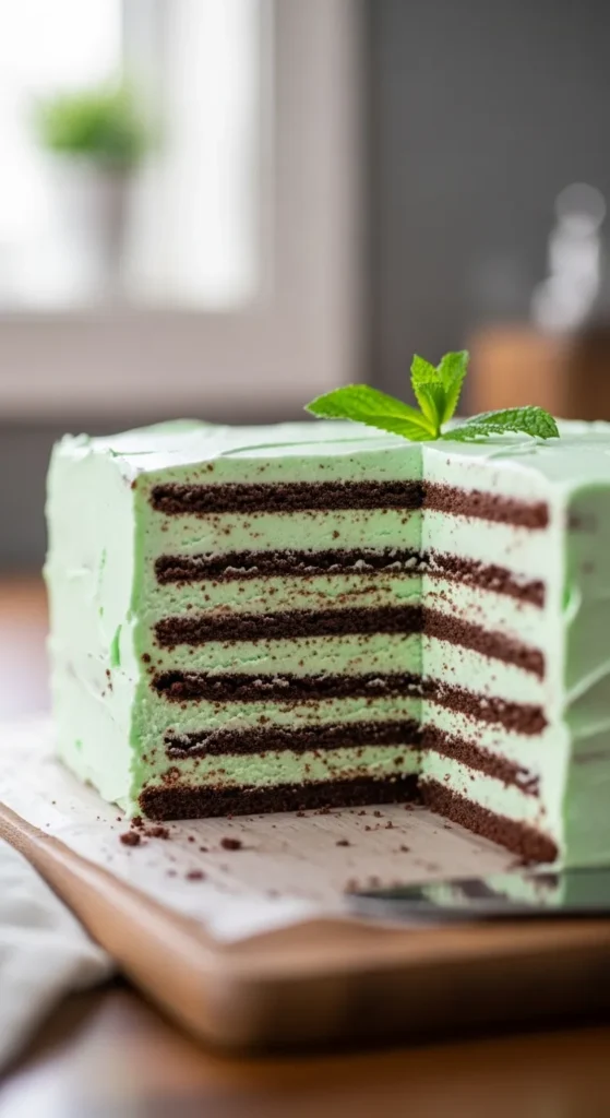 Mint Chocolate Icebox Cake