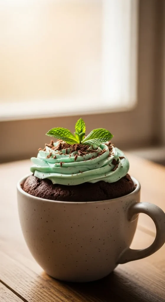 Mint Chocolate Mug Cake