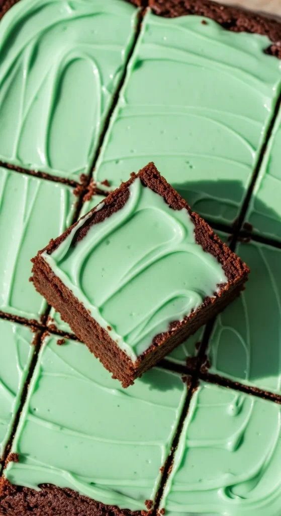 Mint Ganache Brownies