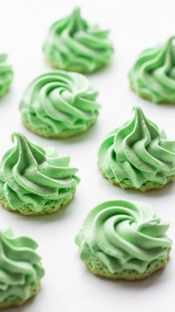Mint Meringue Cookies