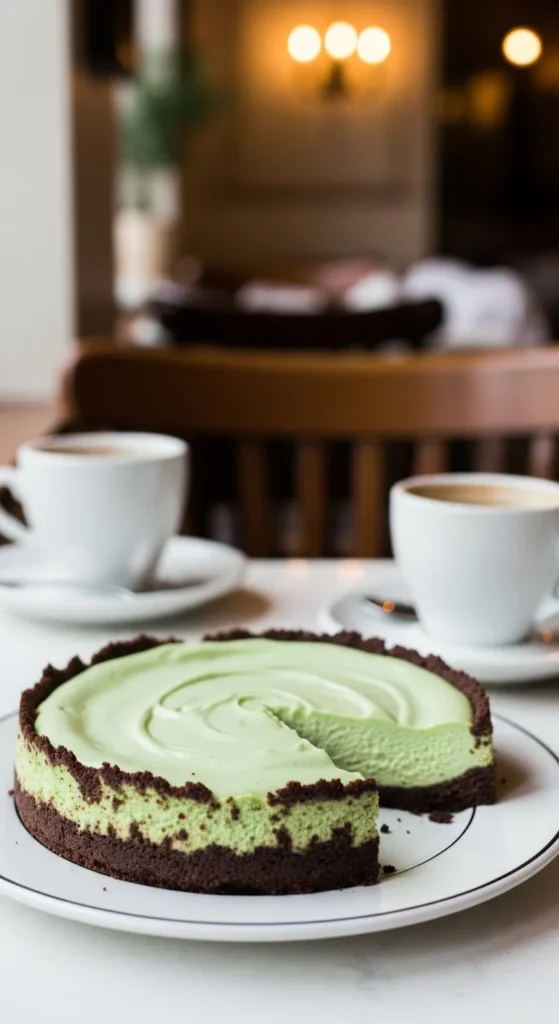 Mint Mocha Cheesecake