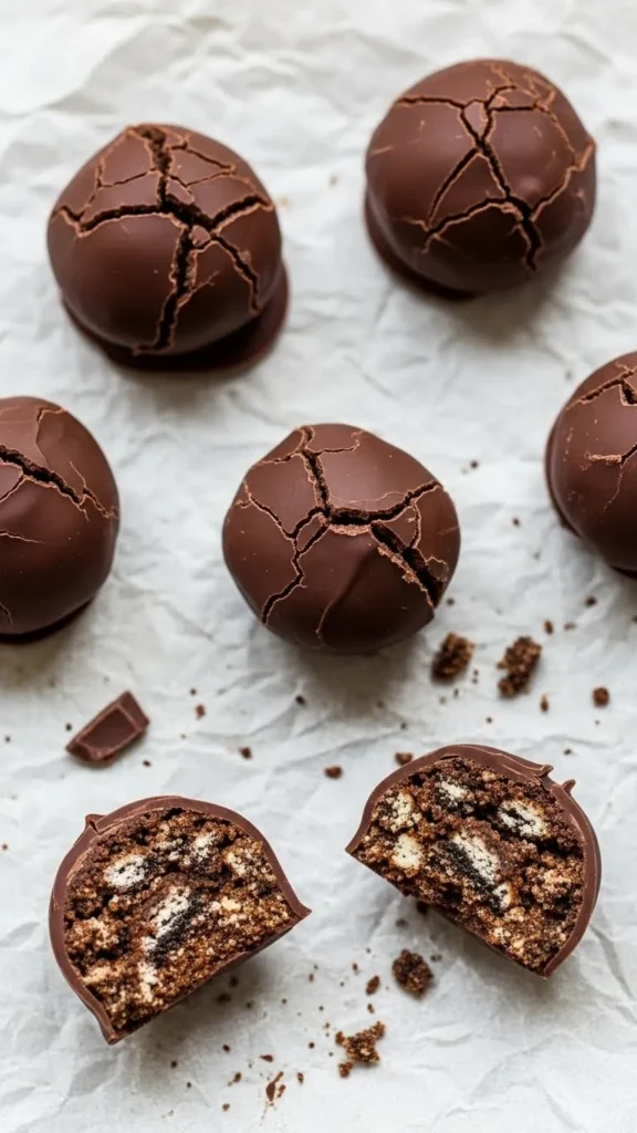  Mint Oreo Truffle Bites