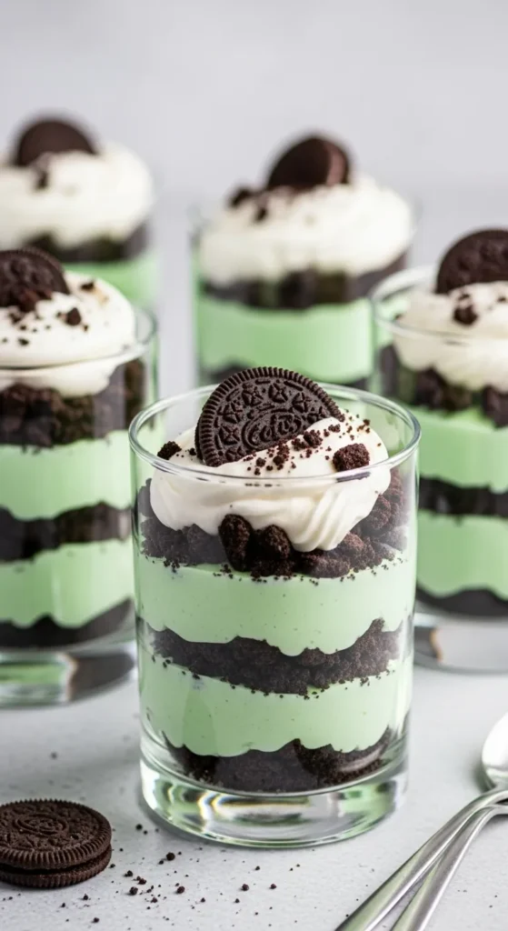 Mint Pudding Parfaits