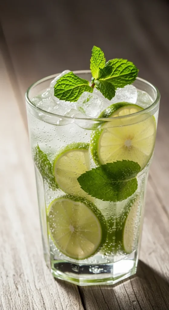 Minty Lime Soda Spritz