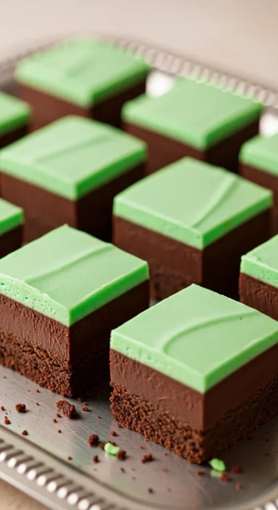 No-Bake Chocolate Mint Fudge