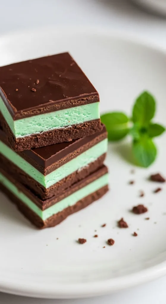 No-Bake Grasshopper Squares