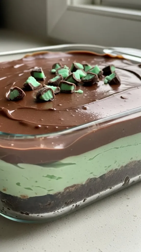 No-Bake Mint Chocolate Bars