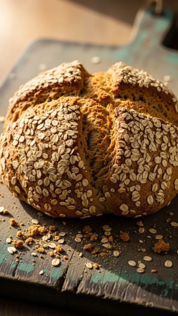 Oat-Topped Irish Soda Bread