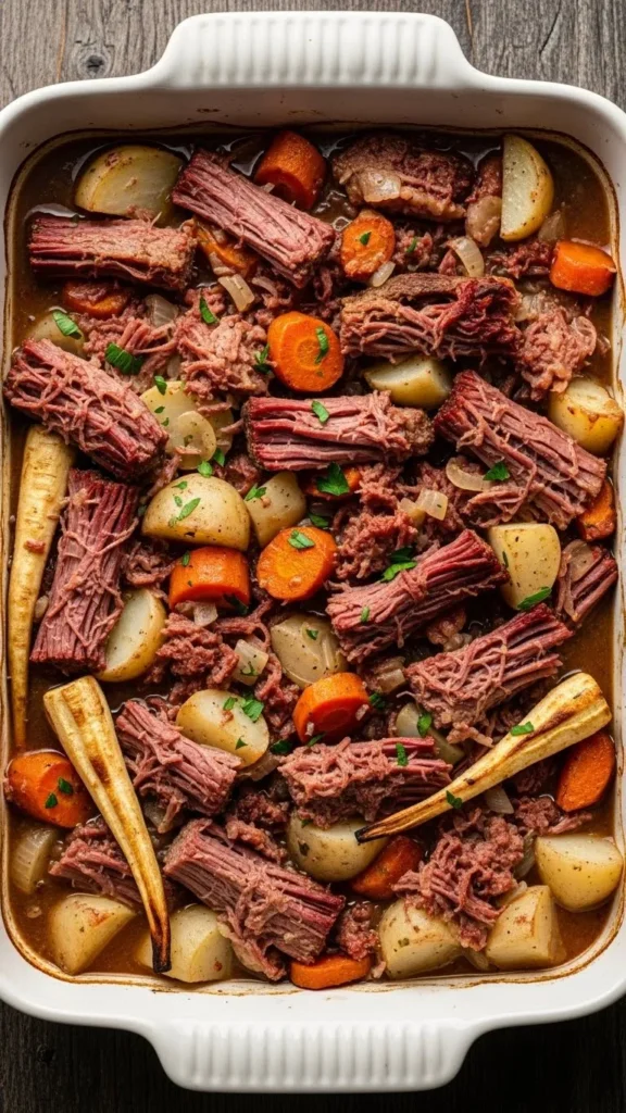 Oven-Braised Corned Beef with Vegetables