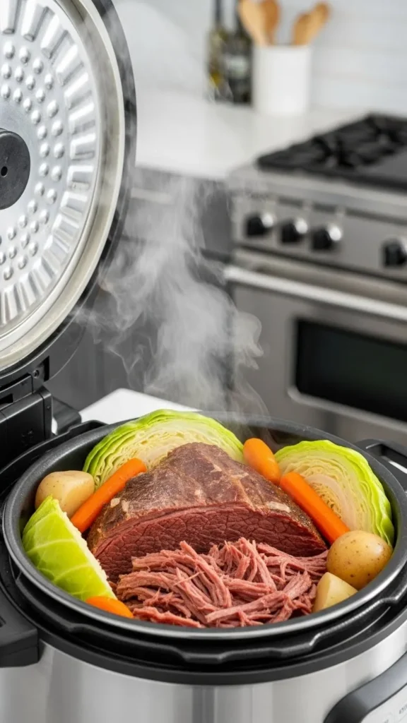 Pressure Cooker Corned Beef and Cabbage