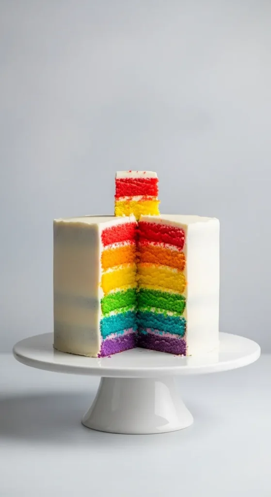 Rainbow Surprise Layer Cake