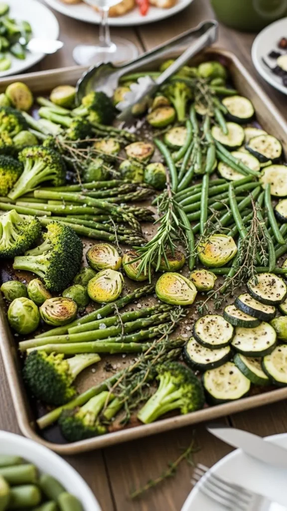 Roasted Green Vegetable Tray