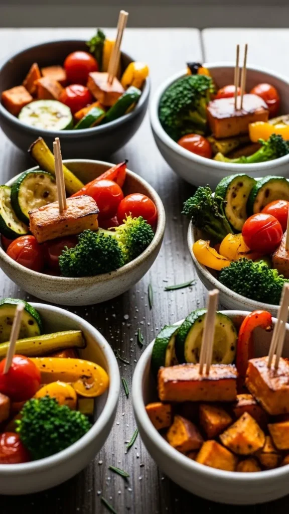 Roasted Veggie Skewers