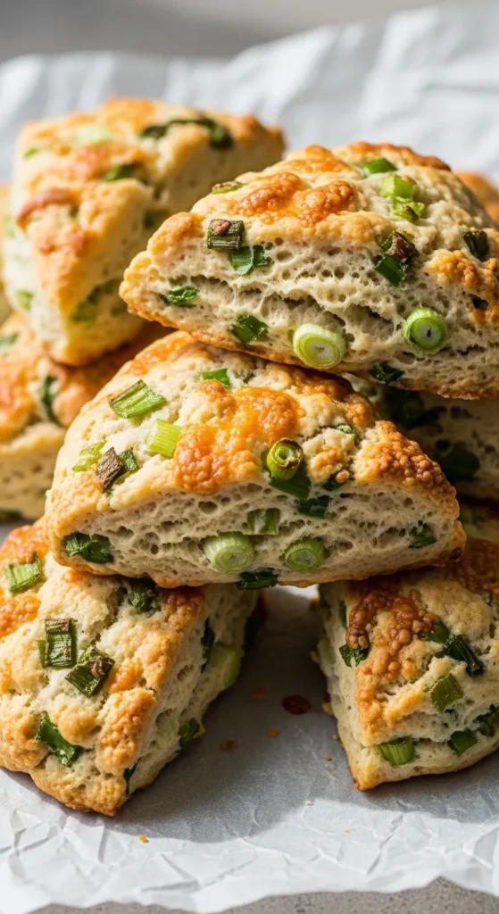 Savory Cheese and Scallion Scones