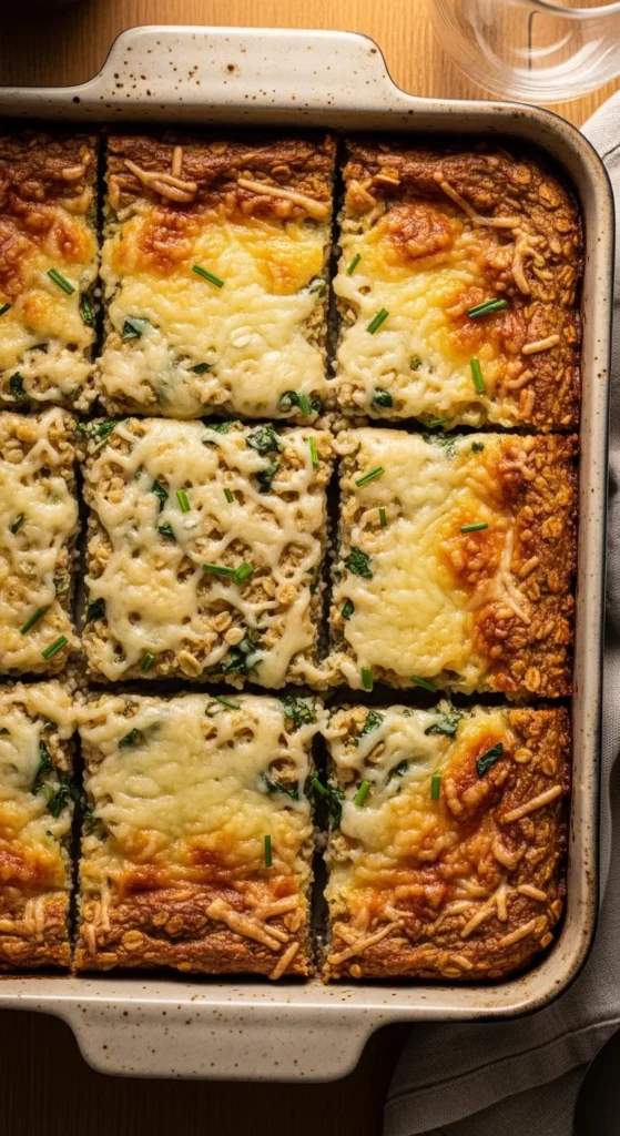 Savory Oat and Cheese Bake