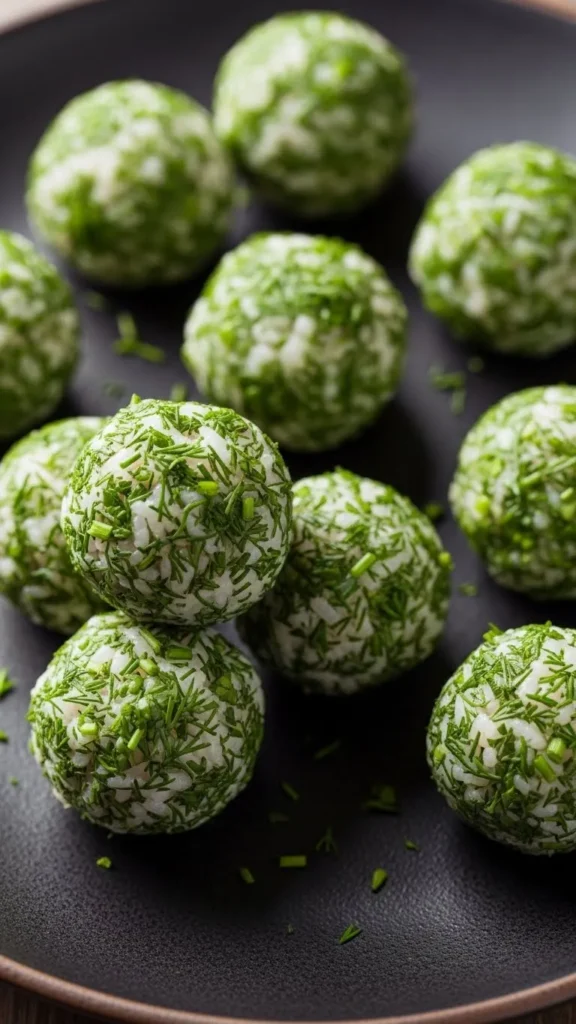 Savory Rice Ball Bites