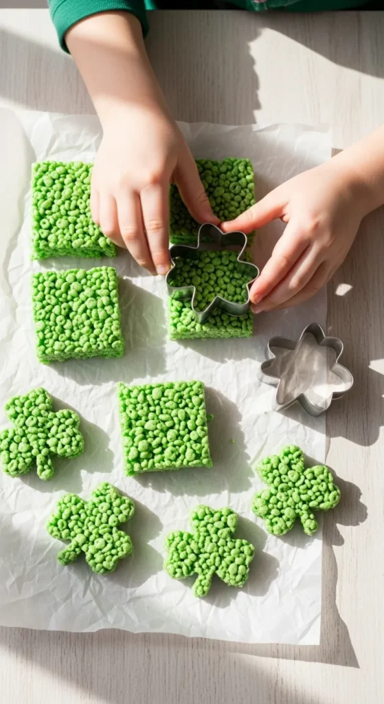 Shamrock Cut-Out Squares