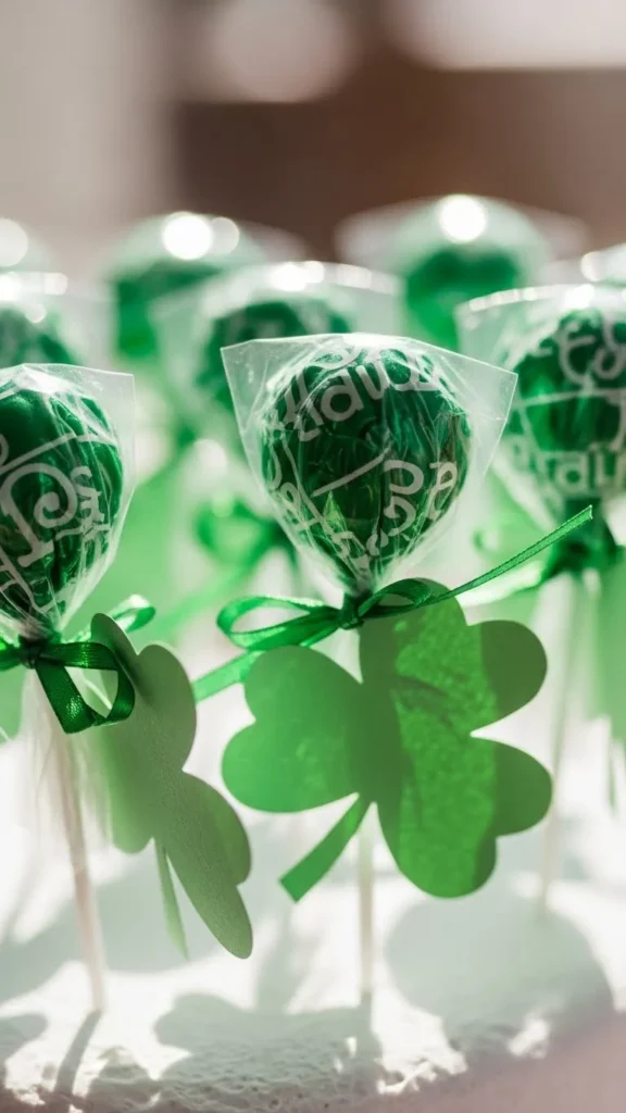 Shamrock Lollipop Wraps